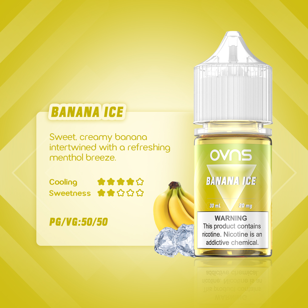 E-JUICE BANANA ICE OVNS SALTS 50/50