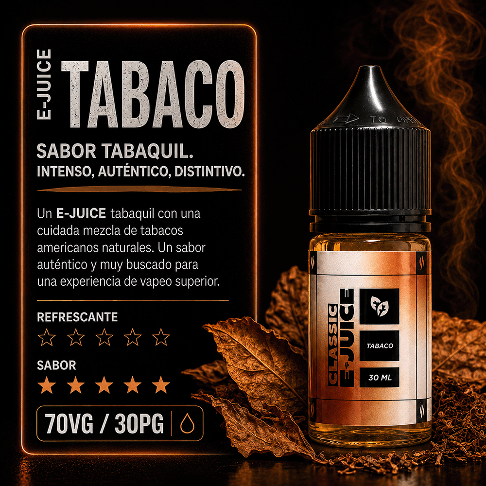 E-JUICE TABACO 70/30