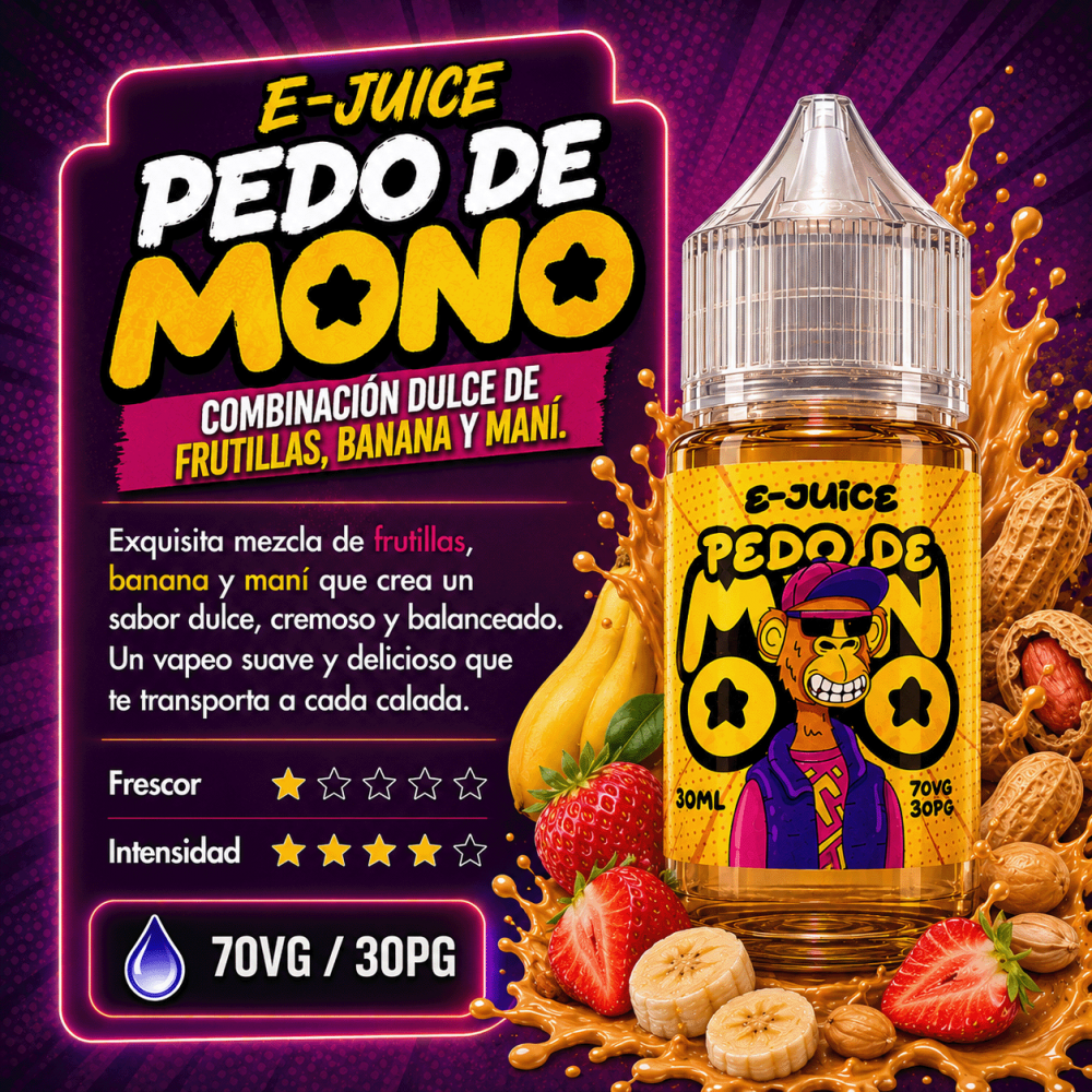 E-JUICE PEDO DE MONO 70/30