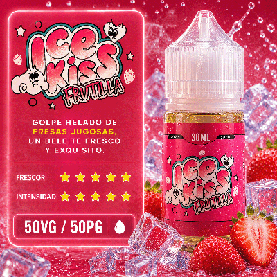 E-JUICE ICEKISS FRUTILLA 3 50/50