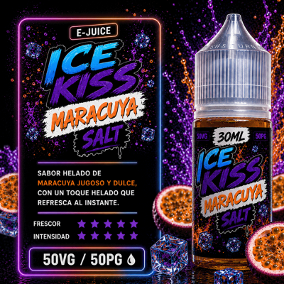 E-JUICE ICEKISS MARACUYA SALT 50/50