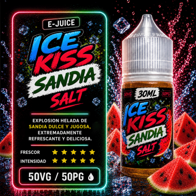 E-JUICE ICEKISS SANDIA SALT 50/50 