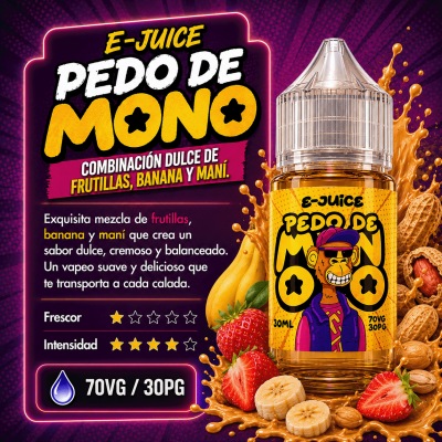E-JUICE PEDO DE MONO 70/30