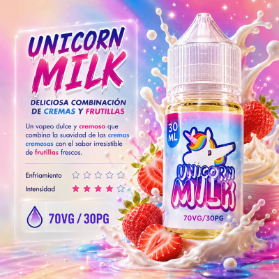 E-JUICE UNICORN MILK 70/30